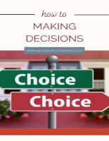 Two choice signs pointing different ways with text overlay – Making decisions – how to.